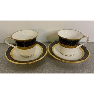 Noritake OPULENCE Cup and Saucer Set (s) LOT OF 2 Bone China‎ Japan 9799
